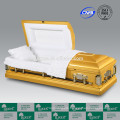 LUXES American Style 18K Gold Coloured Casket Funeral Caskets